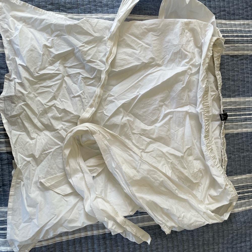 Ann Taylor Ivory Wrap Tube Top
